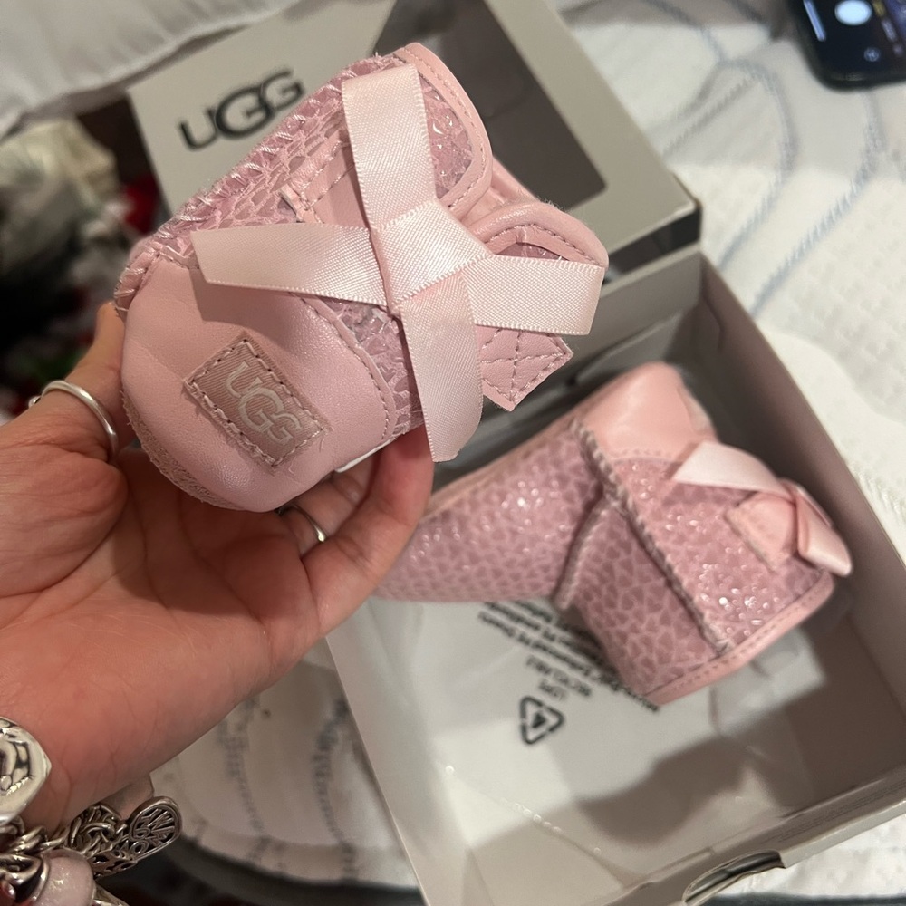 UGG Pink Baby Booties